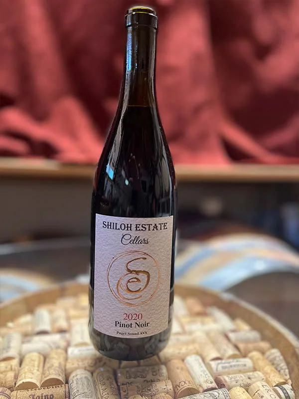 Unique wine aged in whiskey barrels with dark fruit flavors from Shiloh Estate Cellars in Sumner, Washington.